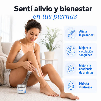 Crema Varicose Alifeet® | Alivio para Piernas Pesadas, Arañitas y Várices.