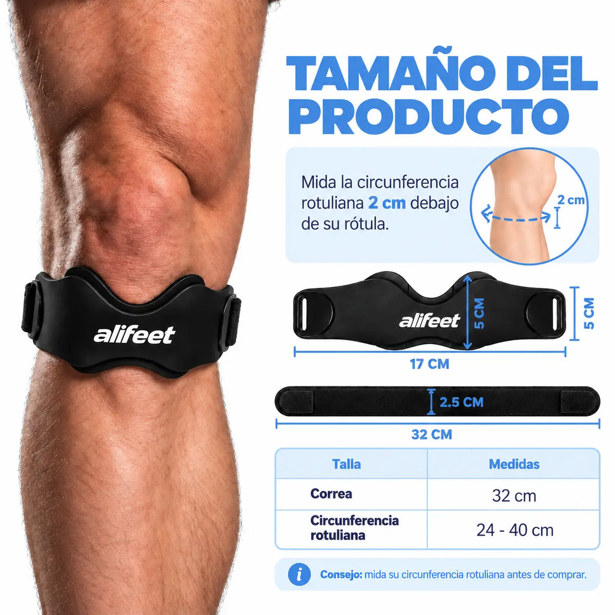 Rodillera Alifeet | Soporte y Alivio para tu Rodilla