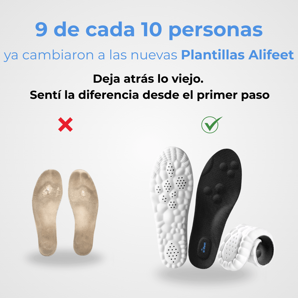 Plantillas Alifeet | Alivia el dolor plantar, comodidad para tu día