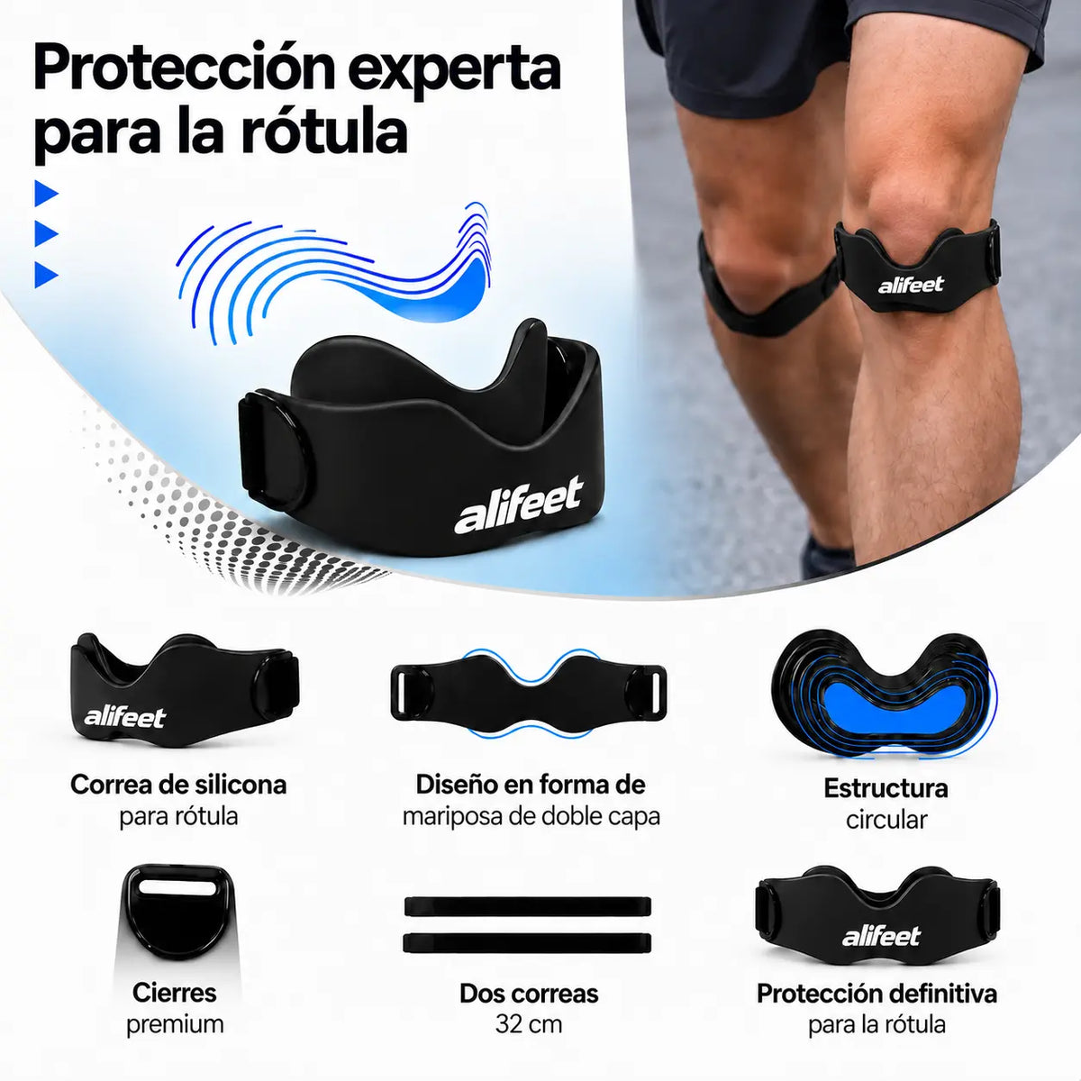 Rodillera Alifeet | Soporte y Alivio para tu Rodilla