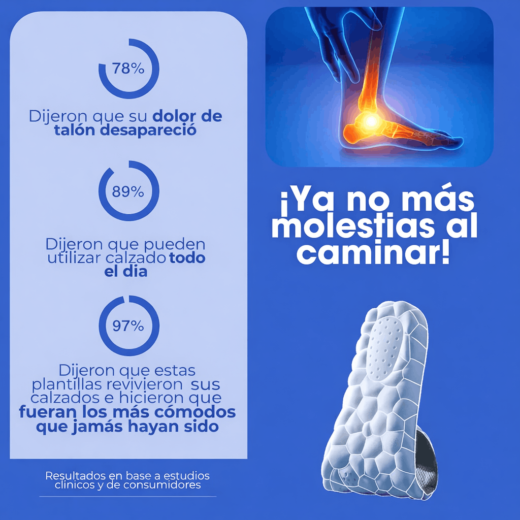 Plantillas Alifeet | Alivia el dolor plantar, comodidad para tu día